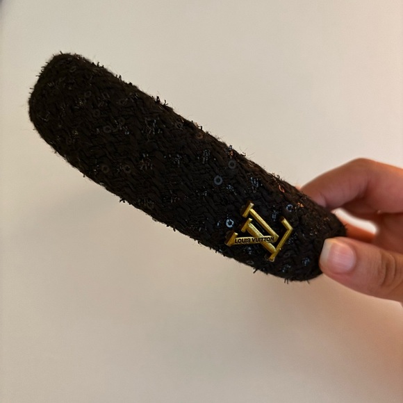 Louis Vuitton Black Sequined Headband